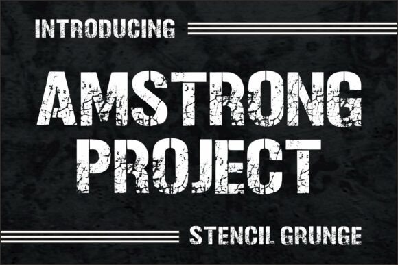 Amstrong Project Font for Bold Craft Designs