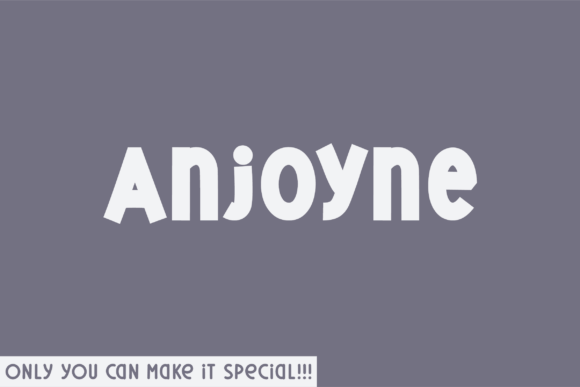 Anjoyne Review: A Unique Handwritten Display Font for Branding