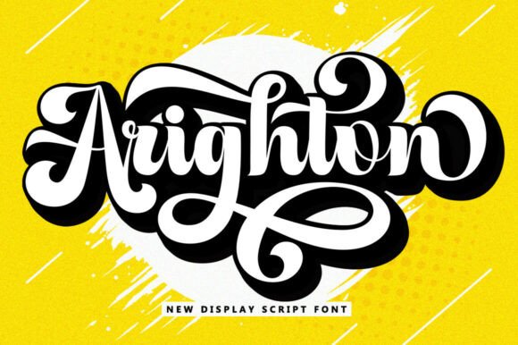 Arighton: The Bold Retro Display Typeface for Brands