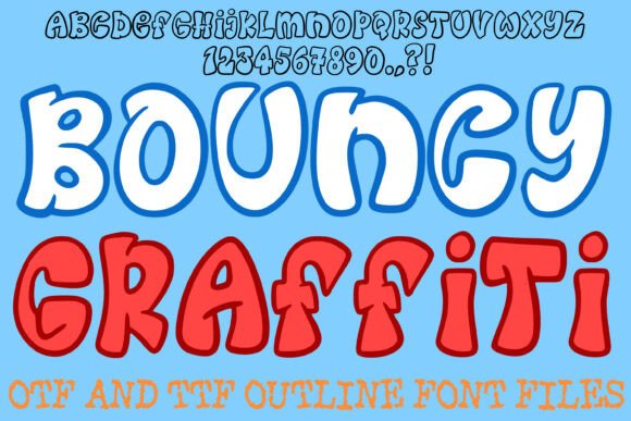 Bouncy Graffiti Font for Bold Maker Designs