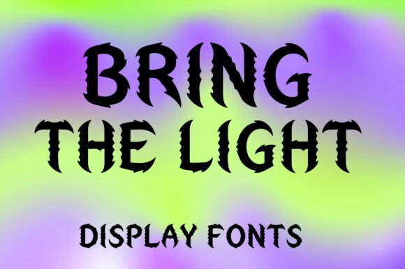 Bring the Light: A Bold Display Font for Web Design