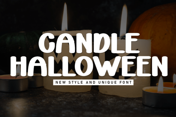 Candle Halloween Font for Handmade Creators