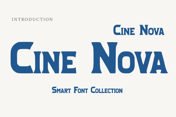 Cine Nova: A Cinematic Display Font for Web Design