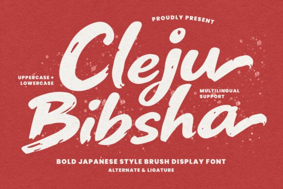 Cleju Bibsha: Bold Brushstroke Typeface for Brands