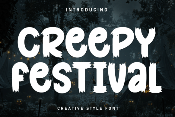 Creepy Festival Font for Editorial Design