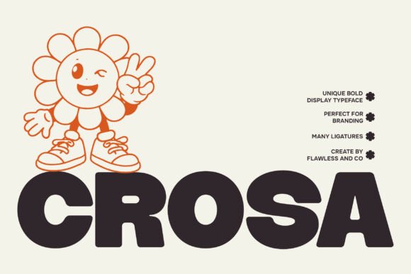 Crosa: A Cheerful Display Font for Editorial Design