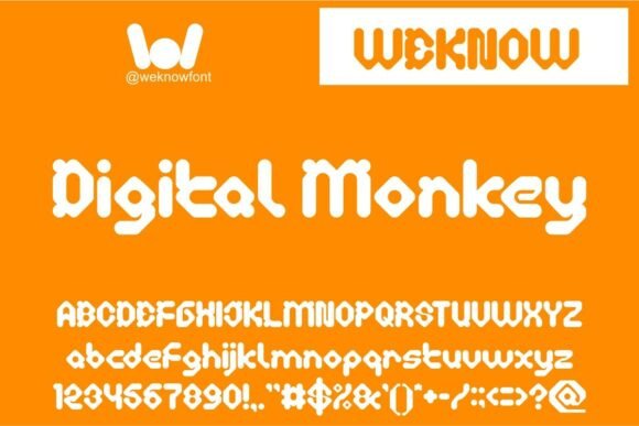 Digital Monkey: The Ultimate Retro-Modern Display Font