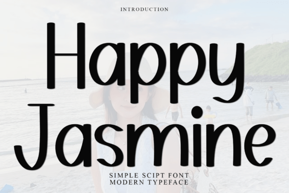 Happy Jasmine: A Soft Display Font for Editorial Design