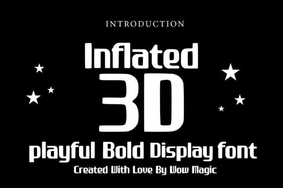 Inflated 3d Typeface for Bold Web Headers