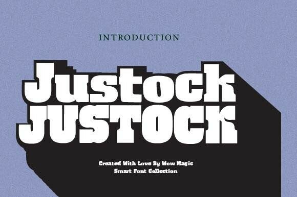 Justock Typeface for Bold Brand Identity