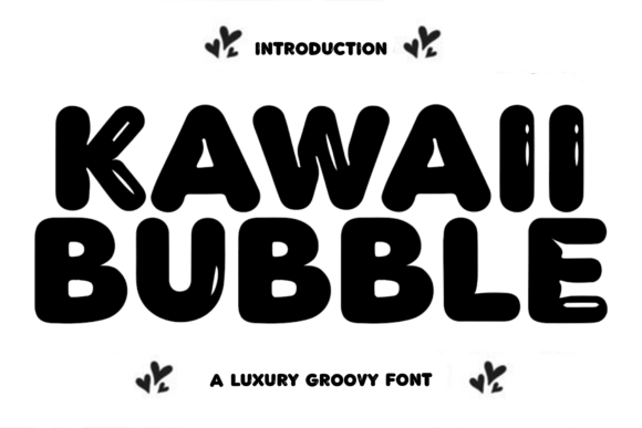 Kawaii Bubble Font for Makers and Sellers