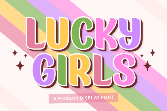 Lucky Girls: The Retro Display Font for Bold Branding