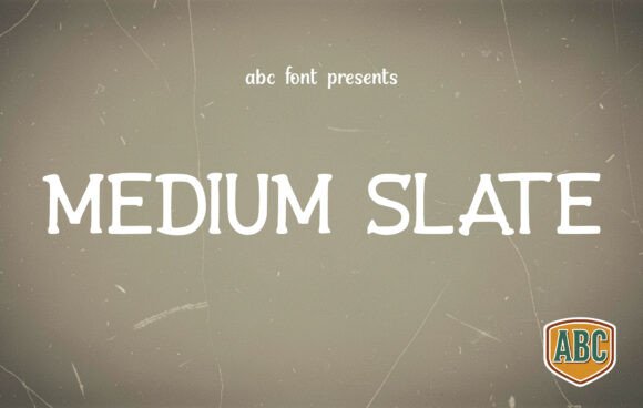 Medium Slate Typeface for Editorial Design