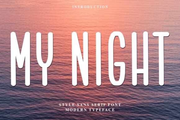 My Night Font for Elegant Craft Designs