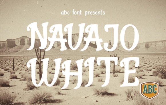 Navajo White: A Bold Display Font for Web Design