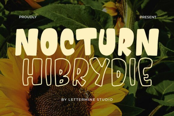 Nocturn Hibrydie: A Bold Display Typeface for Modern Brands