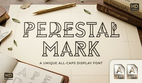 Pedestal Mark: A Bold Display Font for Modern Web Design