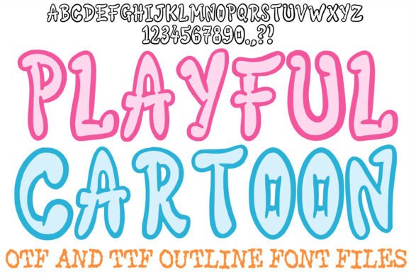 Playful Cartoon Font for Digital Design