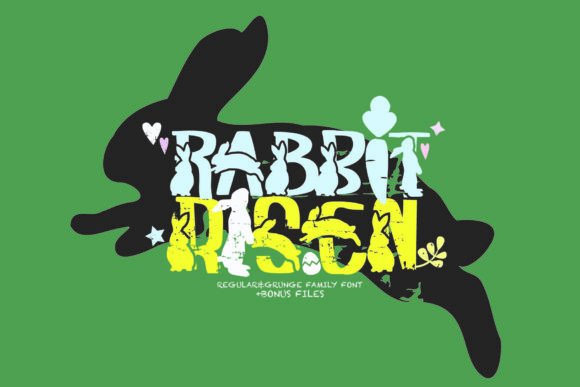 Rabbit Risen: A Playful Display Font for Spring Branding