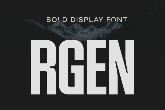 Rgen Display Font for Bold Web Headlines