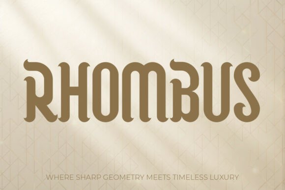 Rhombus Typeface for Bold Campaign Design