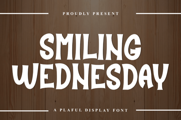 Smiling Wednesday: A Festive Display Font for Holiday Campaigns