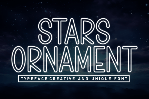 Stars Ornament: A Whimsical Display Font for Makers