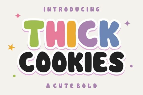 Thick Cookies: The Bold Display Font for Scroll-Stopping Social Media