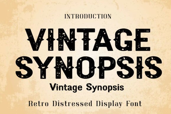 Vintage Synopsis: A Retro Display Font for Editorial Design